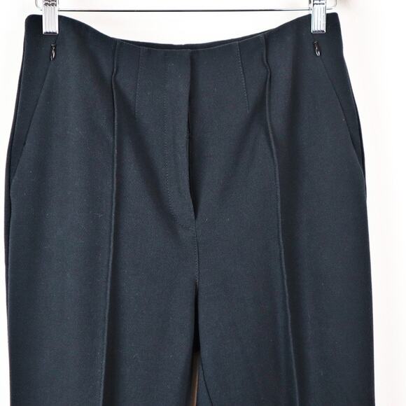 Anthropologie Size 8 Princess Seam Dress Pants Side Slit Black - Picture 3 of 10
